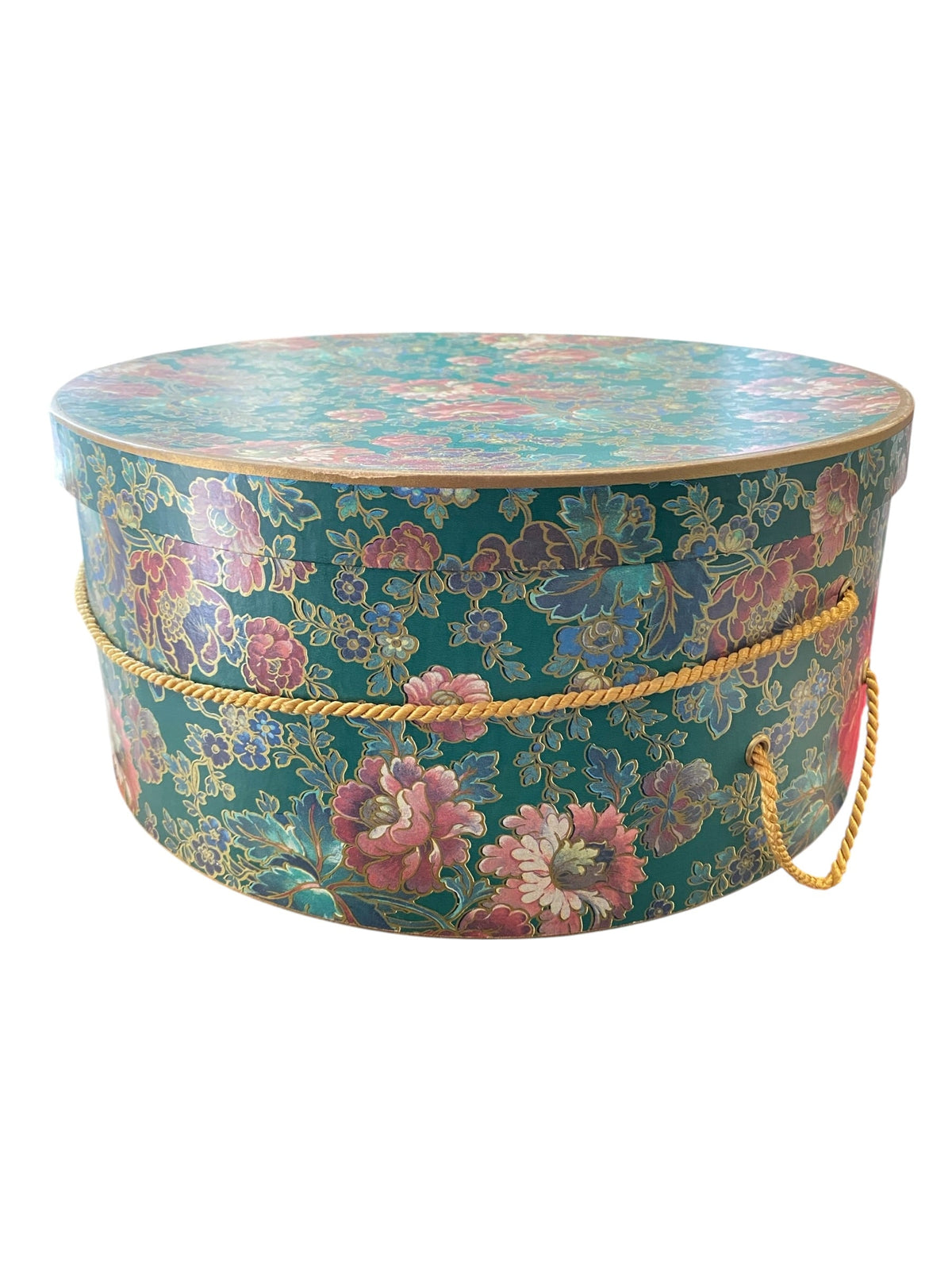 14” Diameter Floral Hat Box