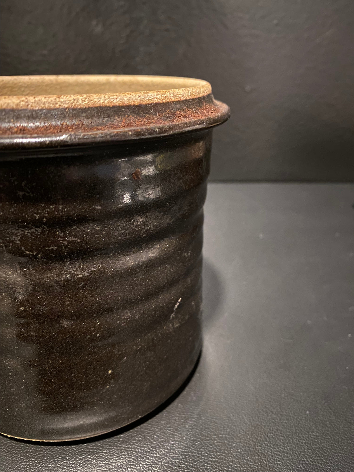 Stoneware Pottery Paint Brush Holder