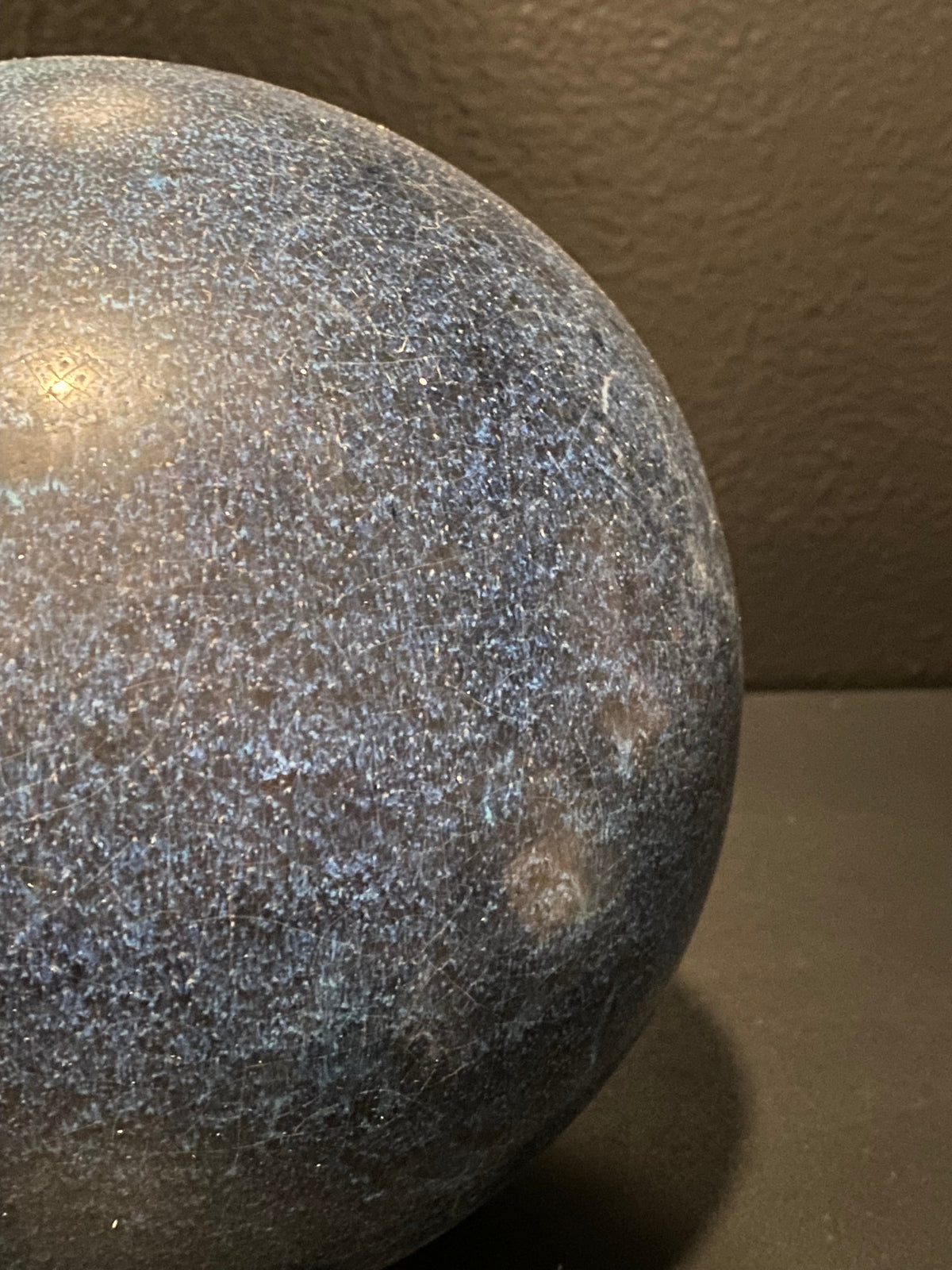 Blue Spherical Pottery