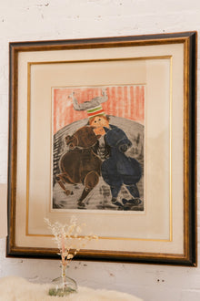 (L'Acrobate by Graciela Rodo Boulanger Lithograph Framed