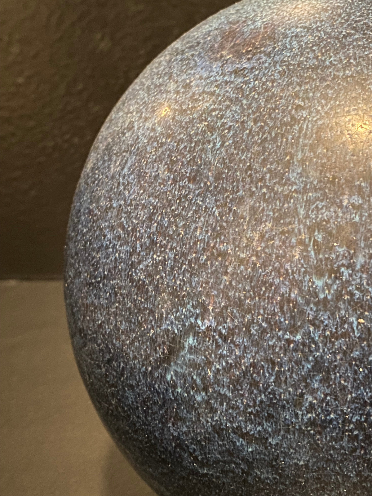 Blue Spherical Pottery