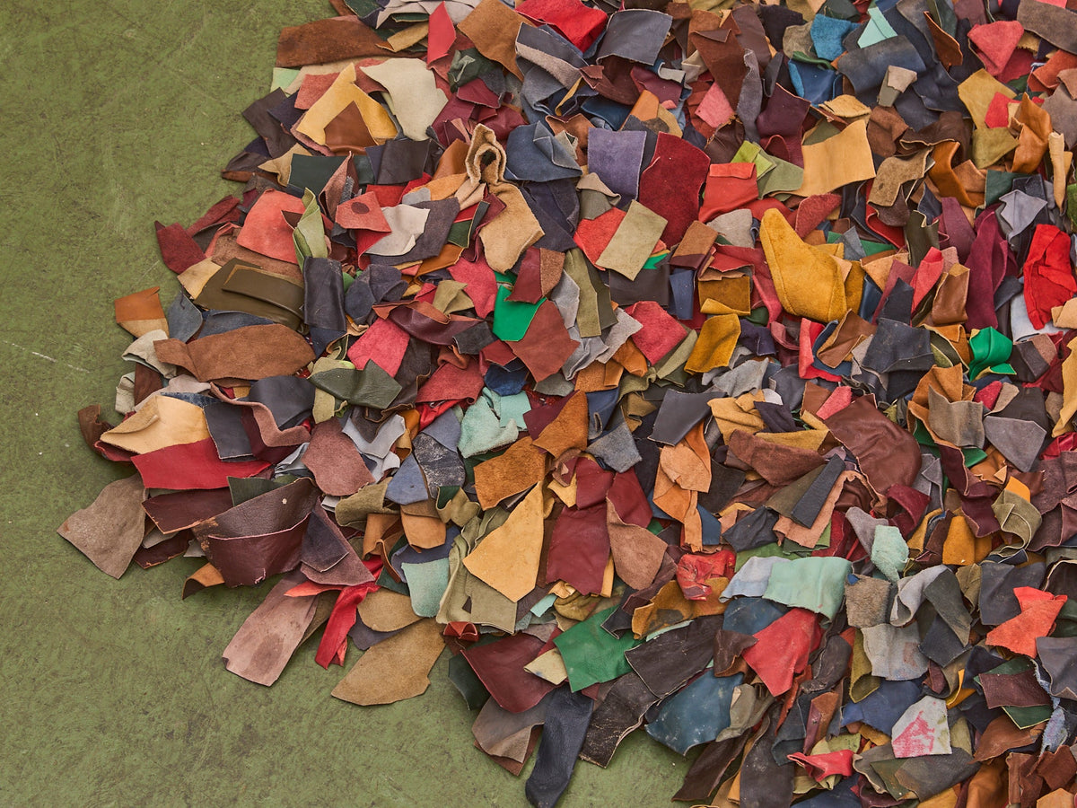 Vintage leather Rug