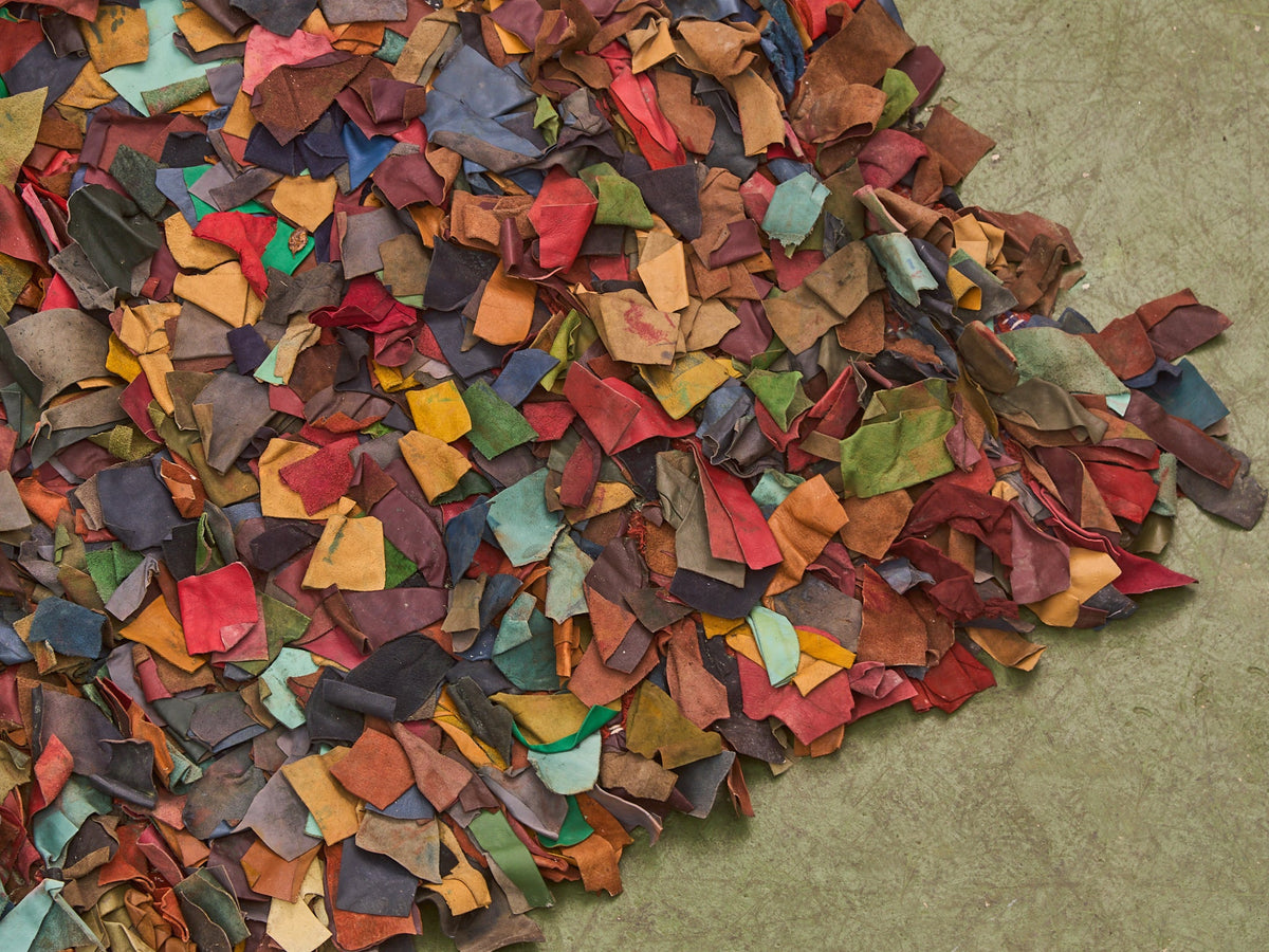 Vintage leather Rug