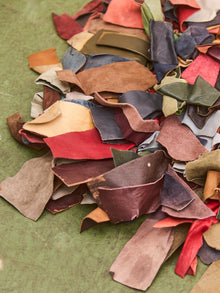 Vintage leather Rug