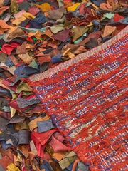 Vintage leather Rug