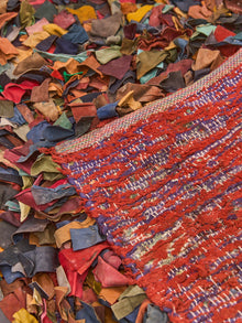 Vintage leather Rug