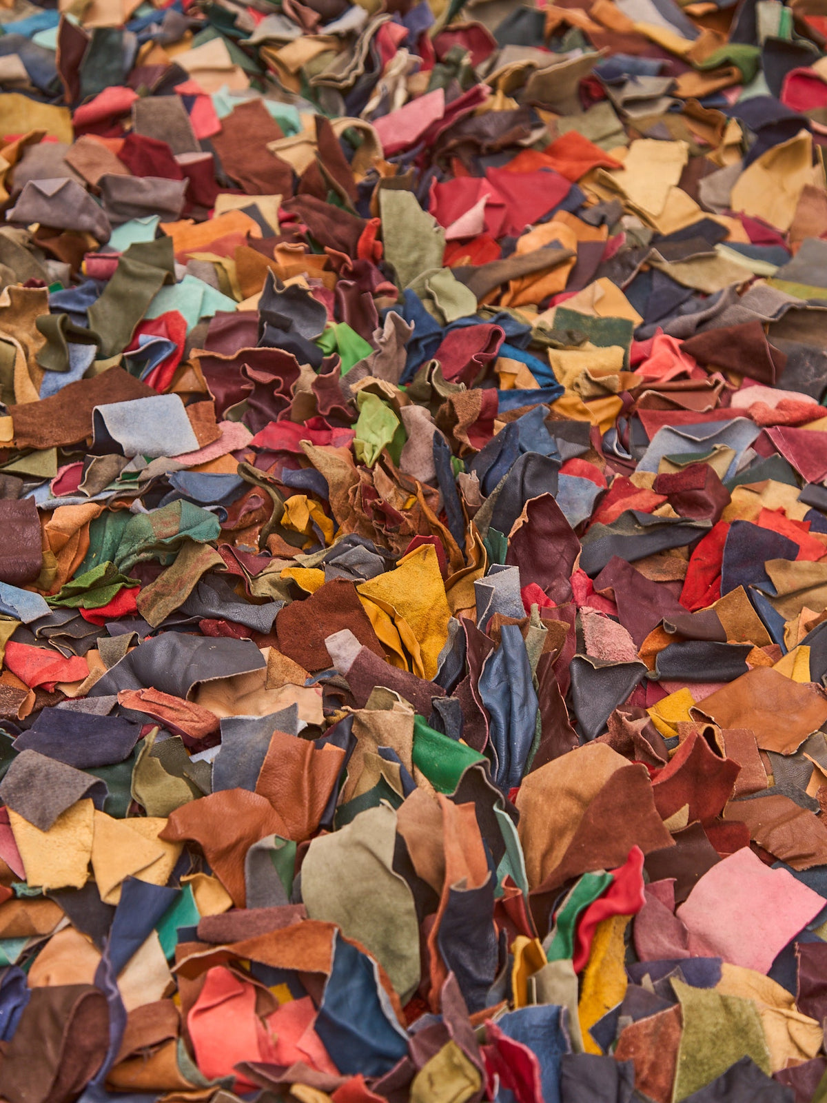 Vintage leather Rug