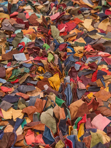 Vintage leather Rug