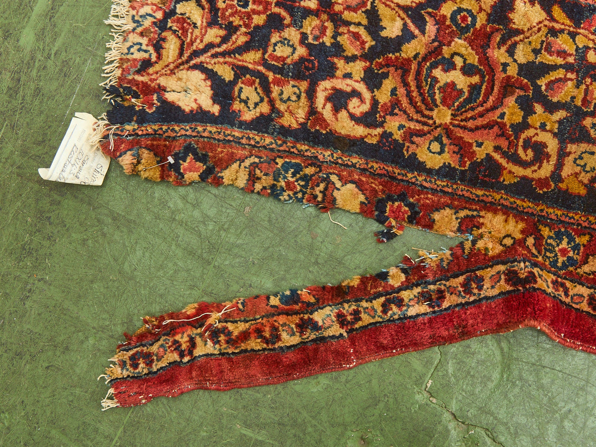 Large Persian Rug as Found