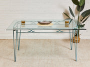 Antiqued Vintage Mid Century Patio Table