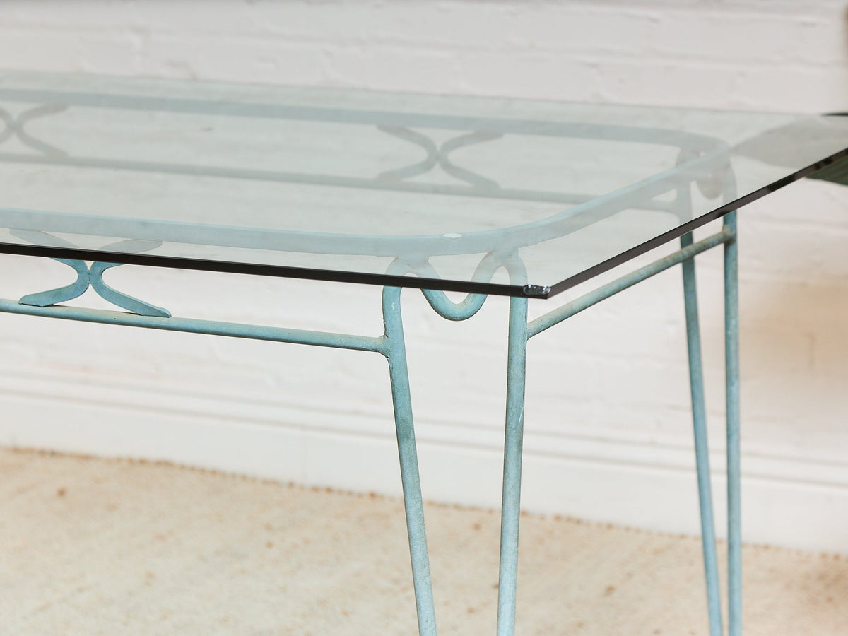 Antiqued Vintage Mid Century Patio Table