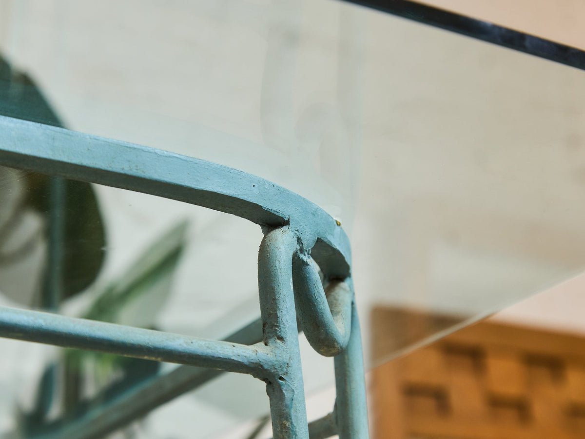 Antiqued Vintage Mid Century Patio Table