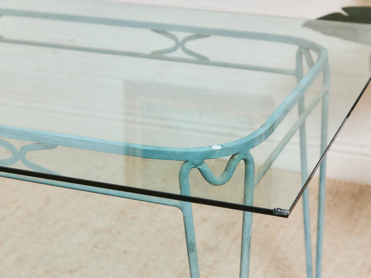 Antiqued Vintage Mid Century Patio Table