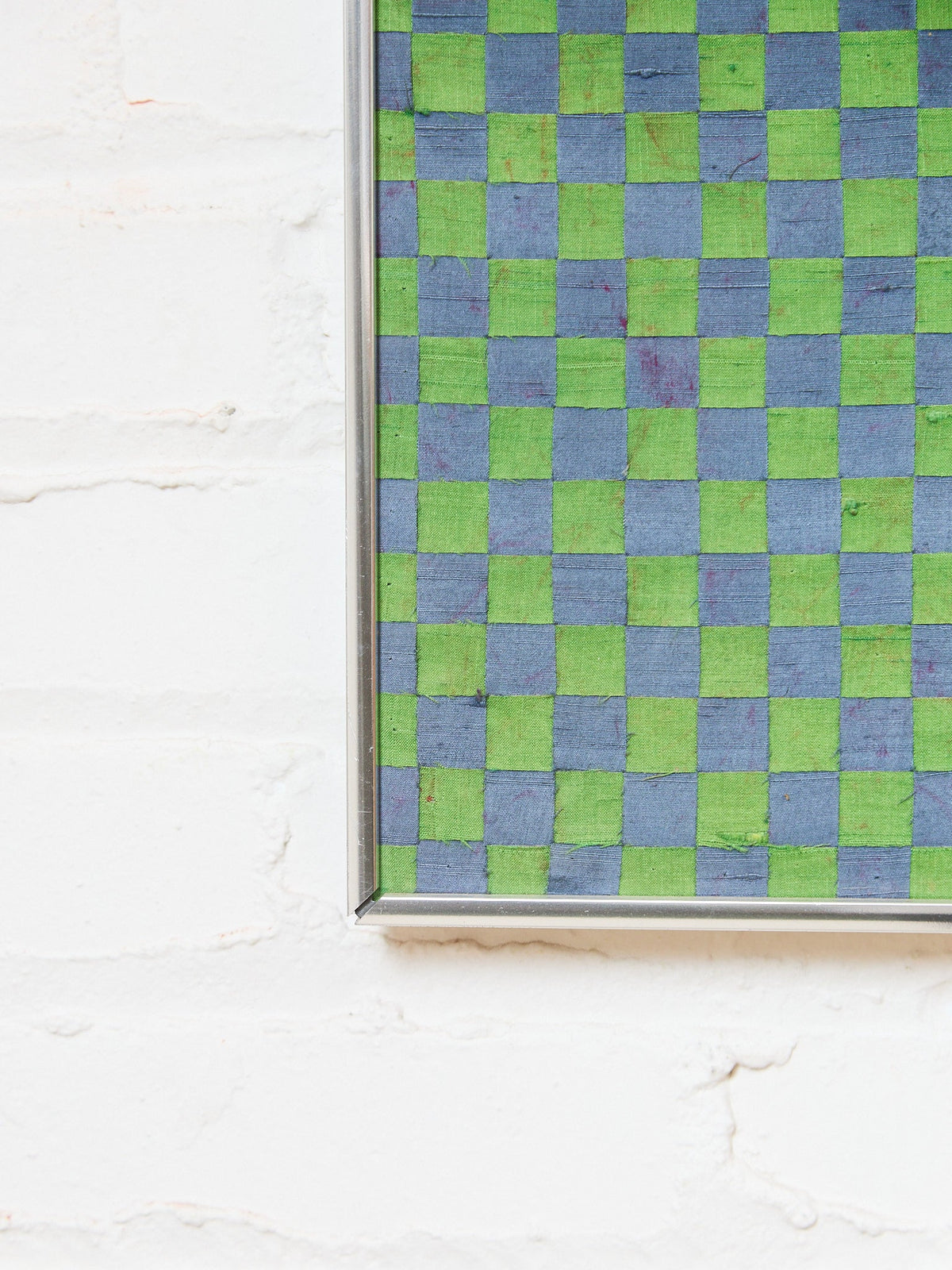 1960's Original Red and Green Woven Self Portrait by Richard Proctor