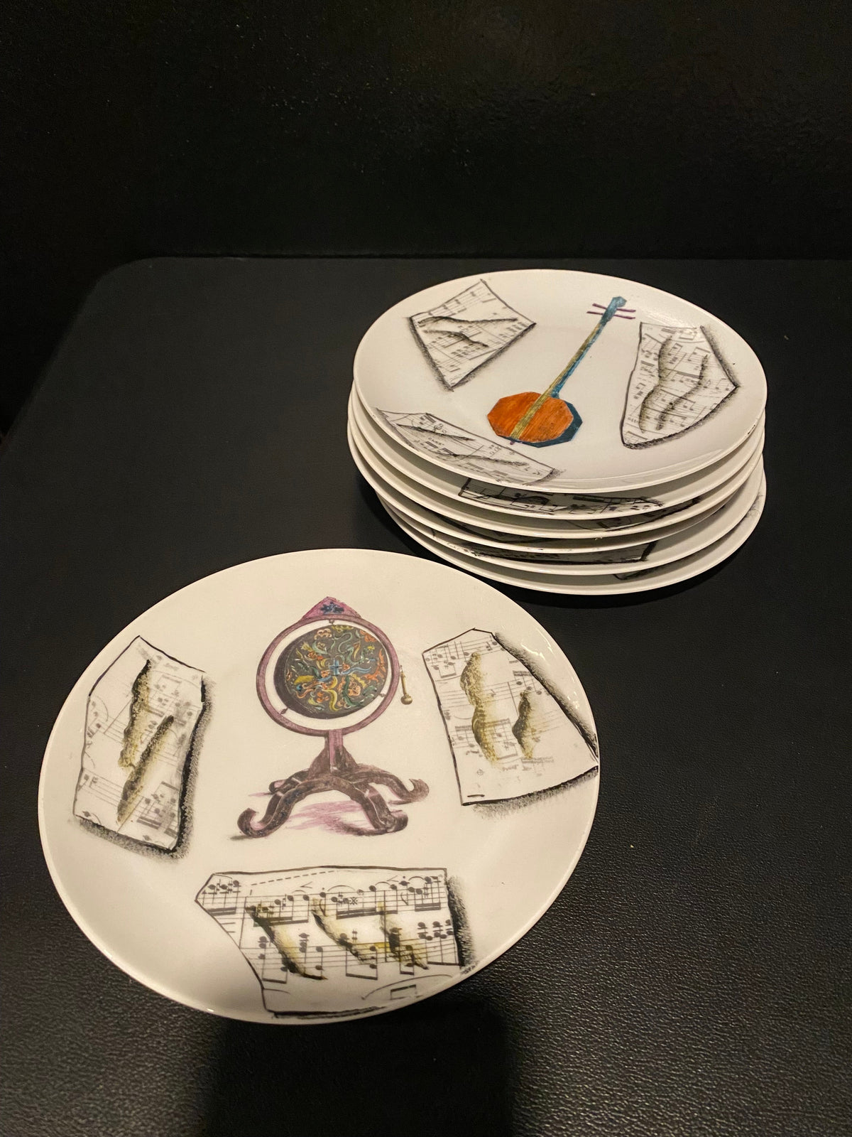 Set of Seven Designer Decorative Plates
