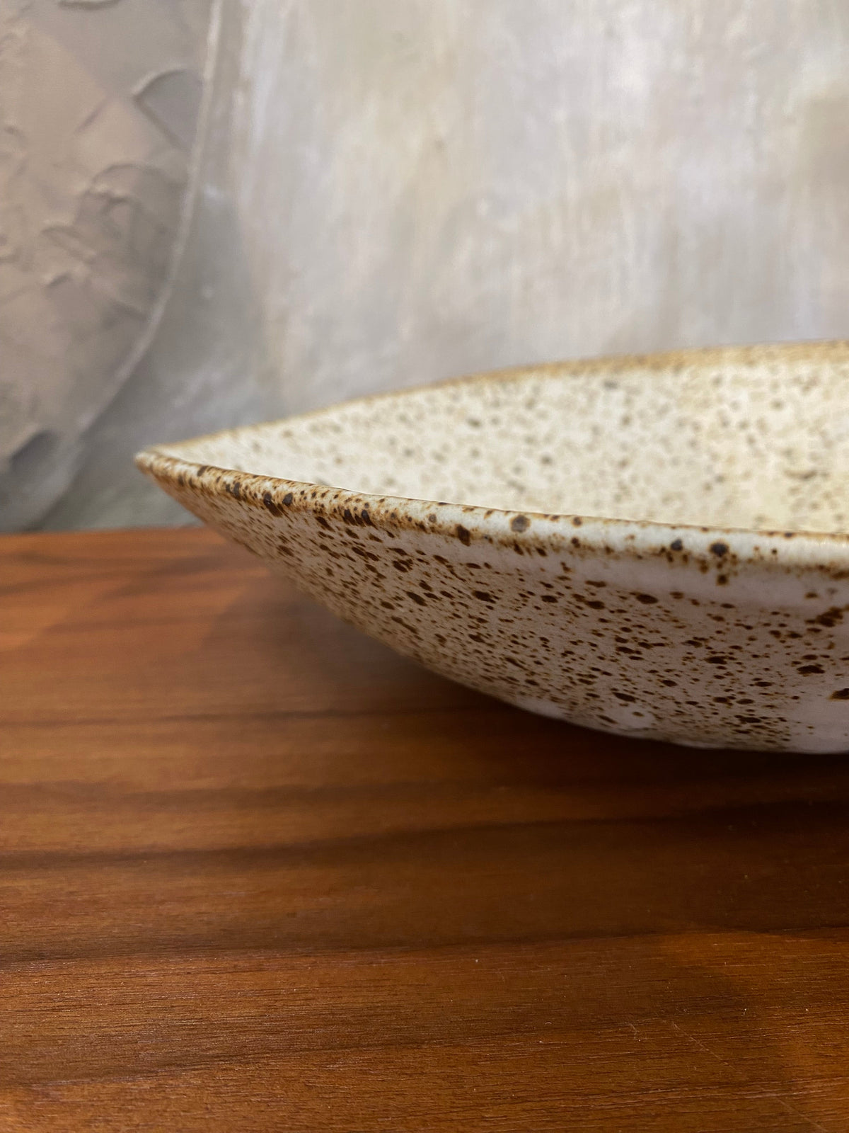 13” Diameter Speckled Shallow Bowl