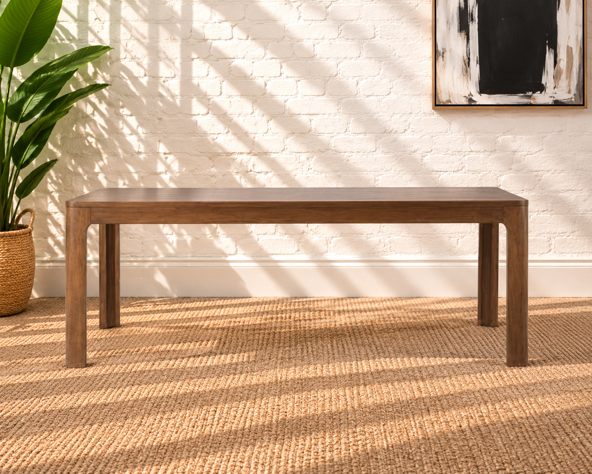 Darian Dining Table in Warm Walnut