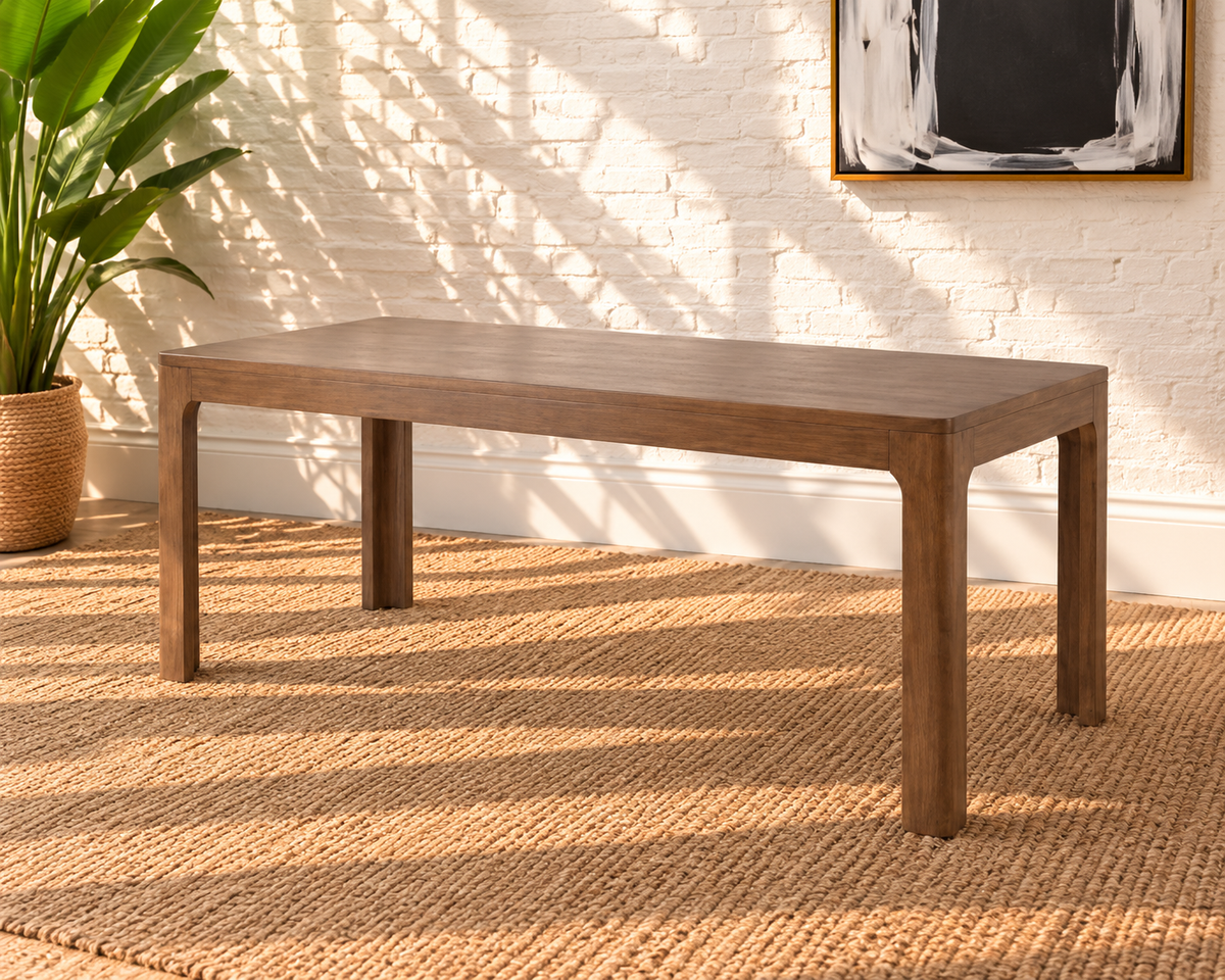 Darian Dining Table in Warm Walnut