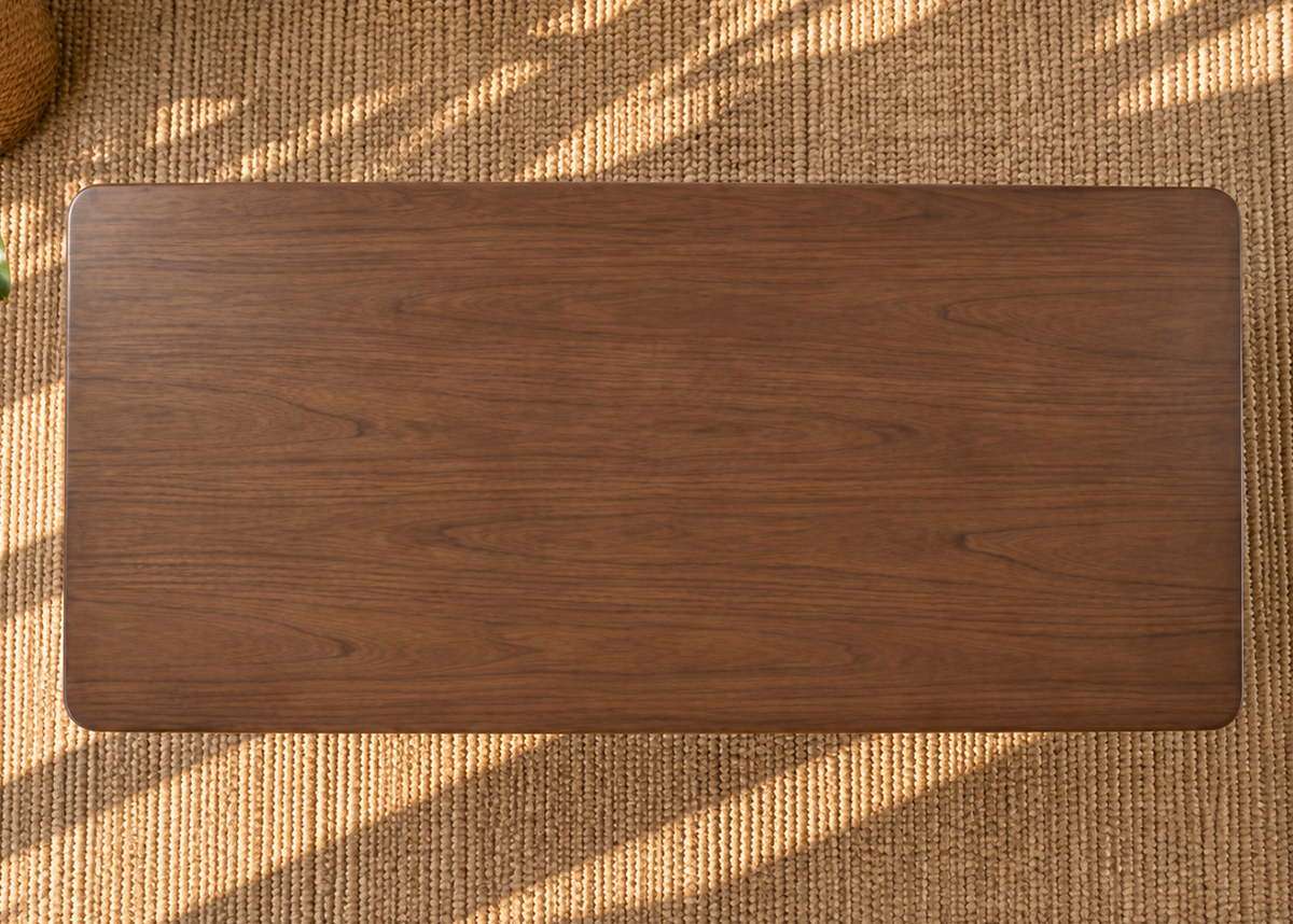 Darian Dining Table in Warm Walnut