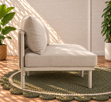Elara Right-Arm Outdoor Sofa Section in Earth Grey