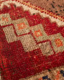 Vintage Hand-knotted Wool Rug, Circa 1950's Turkish Kars Rug