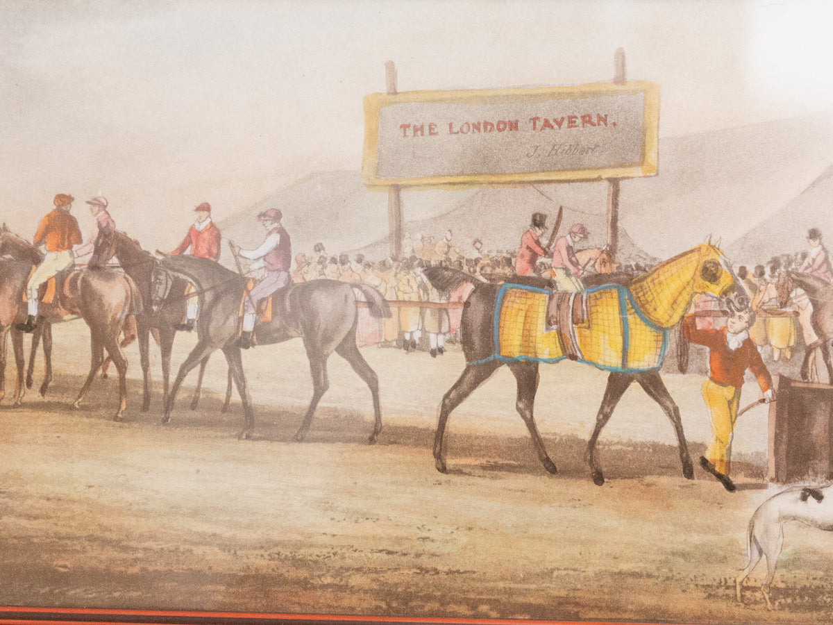 1950’s Print of British 1800’s John Harris Racehorse Framed