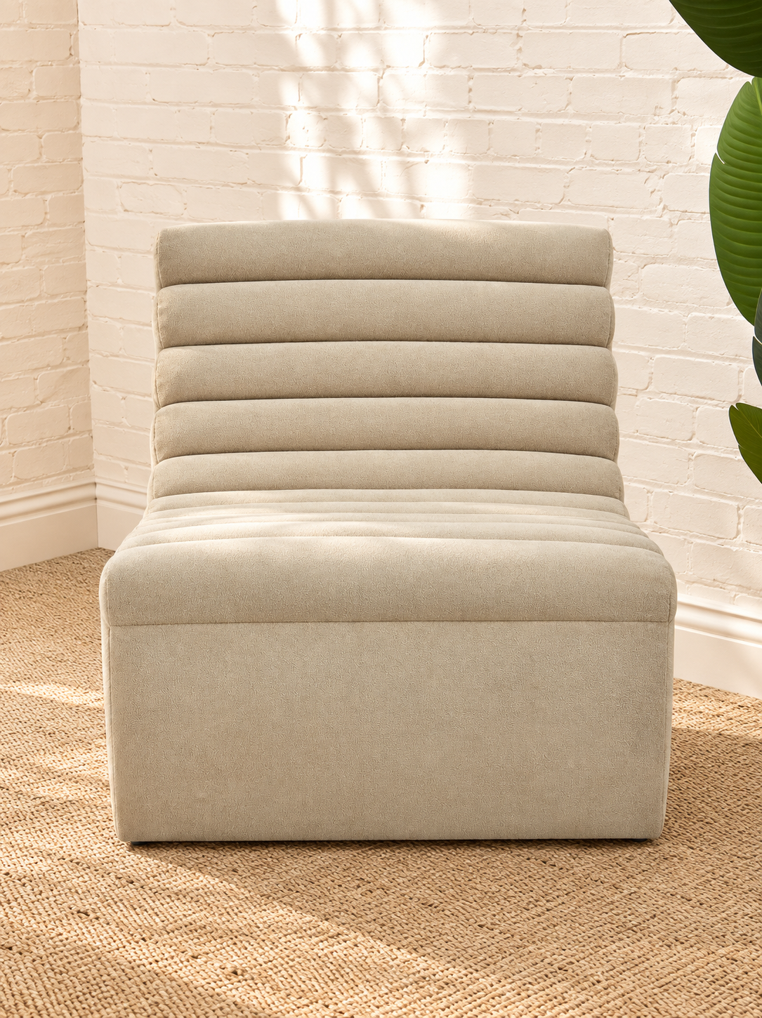 Marlowe Lounge Chair in Cream Beige