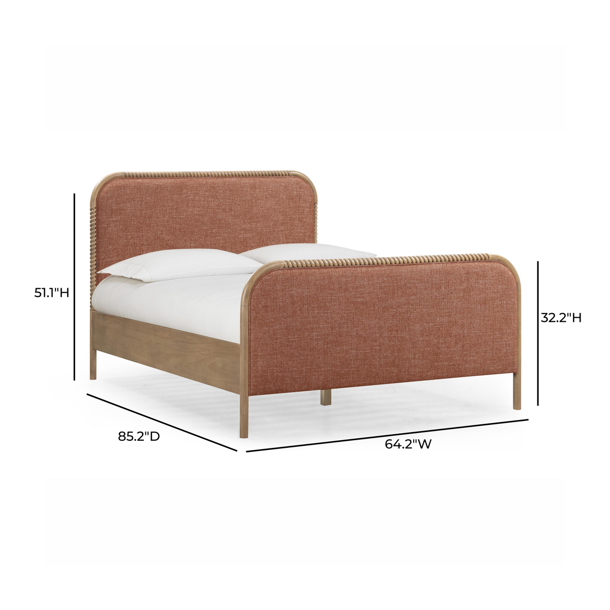 Hatia Basketweave Panel Bed