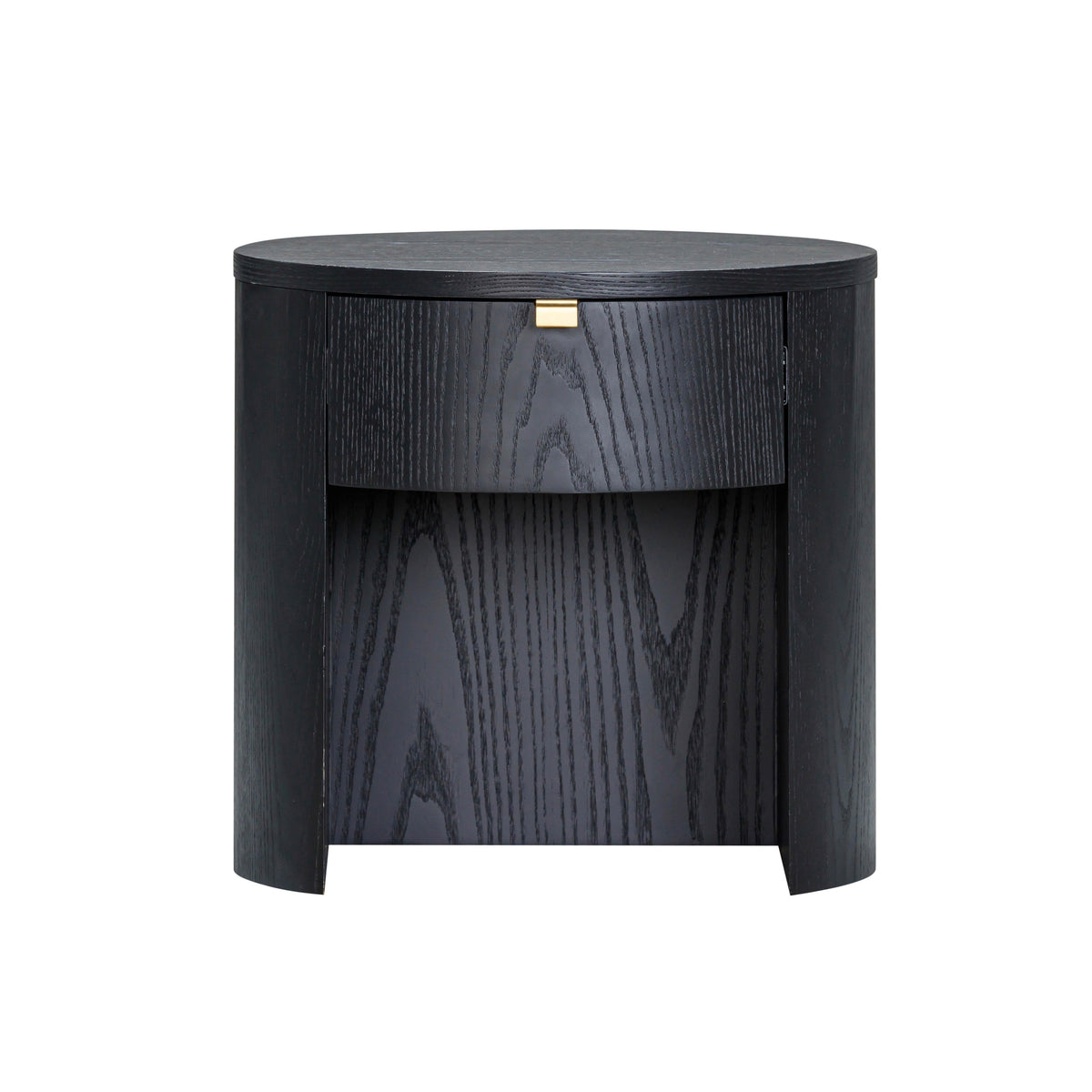 Marlow 19" Wood Round Nightstand With Drawer
