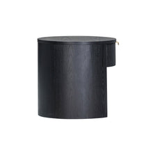Marlow 19" Wood Round Nightstand With Drawer
