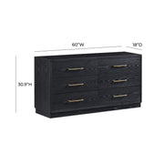 Marlow 6-Drawer Wood Dresser