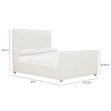 Bristol Park Ivory Contract-Grade Fabric Upholstered Bed