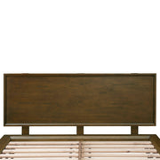 Emery Walnut Wood Platform Bed