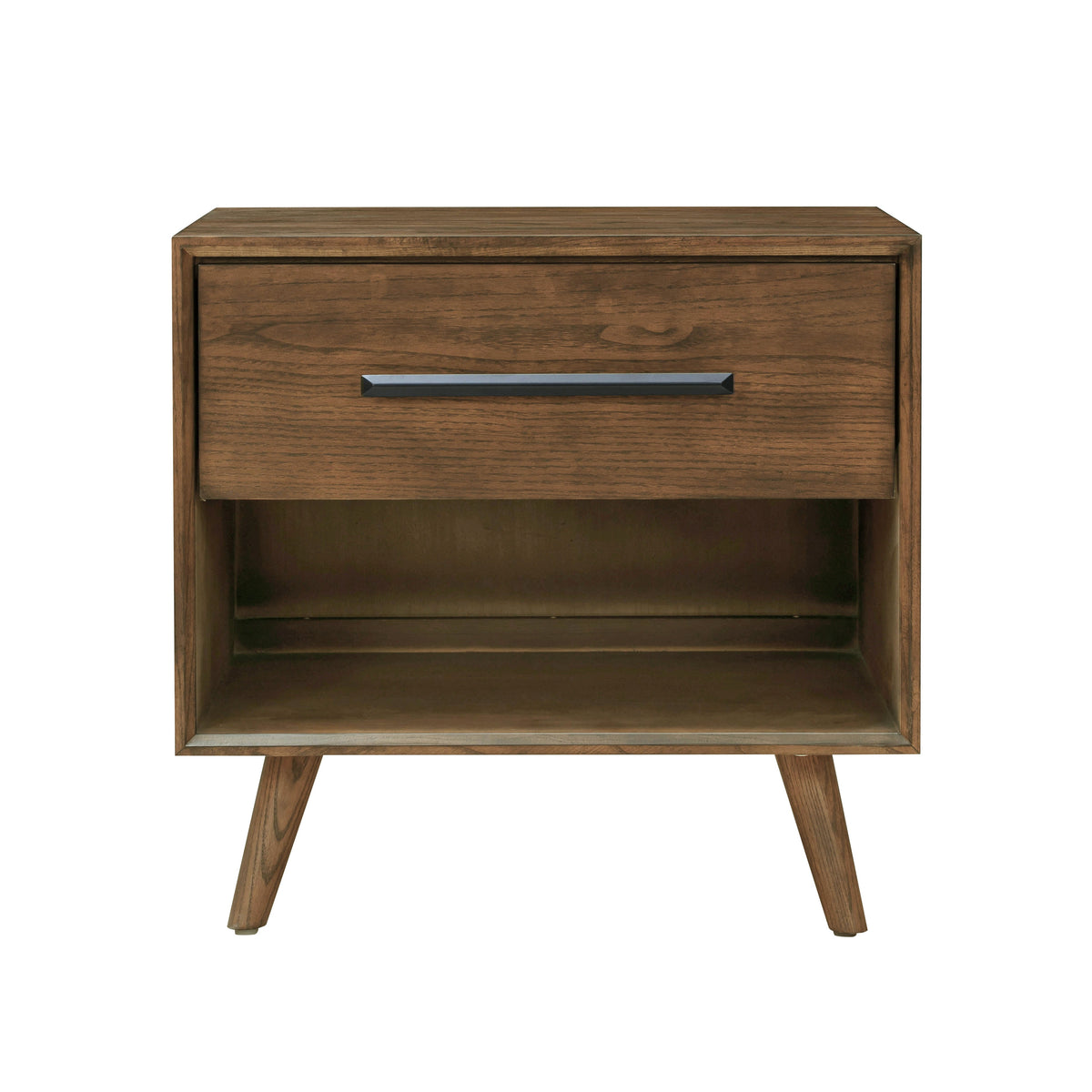Emery 24" Walnut 1-Drawer Nightstand