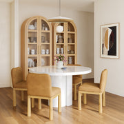 Elora 47" Lacquer Round Dining Table