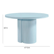 Elora 47" Lacquer Round Dining Table