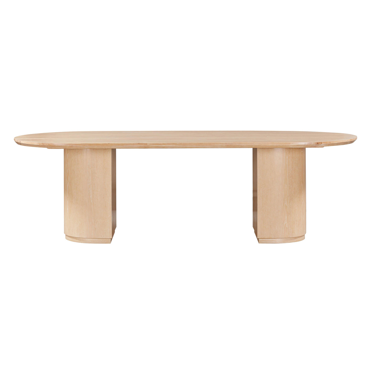Marlow 102" Wood Oval Dining Table