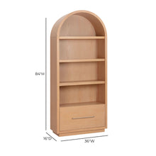 Marlow Wood Bookcase With File Drawer