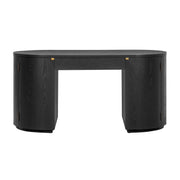 Marlow 64" Wood Executive Desk With Storage