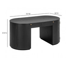 Marlow 64" Wood Executive Desk With Storage