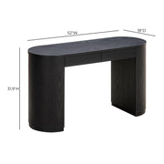 Marlow 52" Wood 2-Drawer Writing Desk