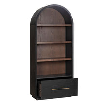 Marlow Wood Bookcase With File Drawer