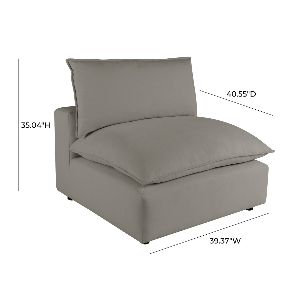 Cali Modular Armless Chair