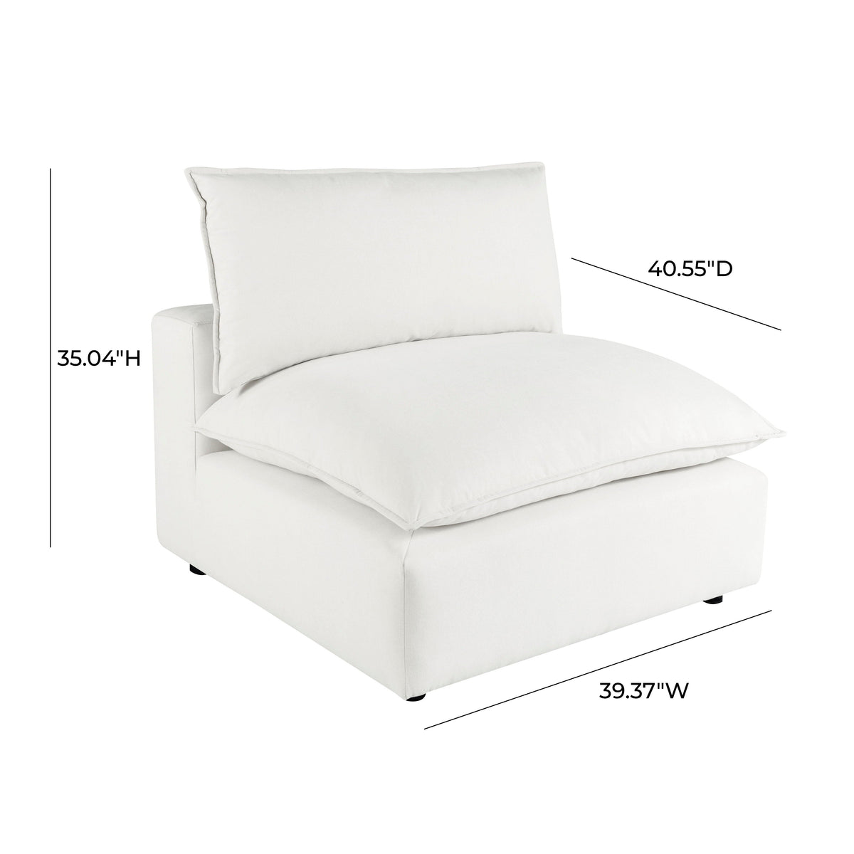 Cali Modular Armless Chair