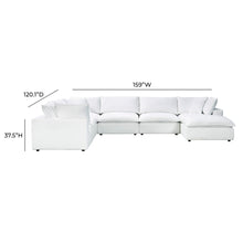 Cali 7-Piece Performance Fabric Modular Large Chaise Sectional