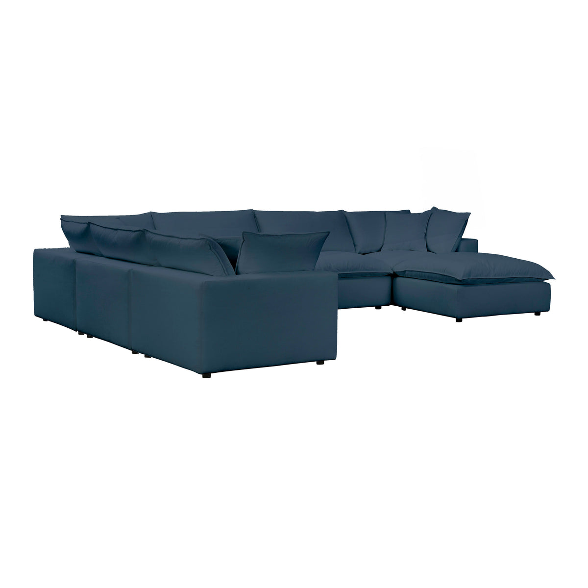 Cali 7-Piece Performance Fabric Modular Large Chaise Sectional