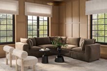 Cali 5-Piece Chocolate Brown Performance Velvet L-Sectional