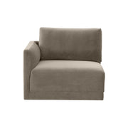 Willow Performance Velvet Modular LAF End Armchair