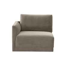 Willow Performance Velvet Modular LAF End Armchair
