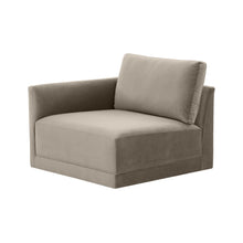 Willow Performance Velvet Modular LAF End Armchair